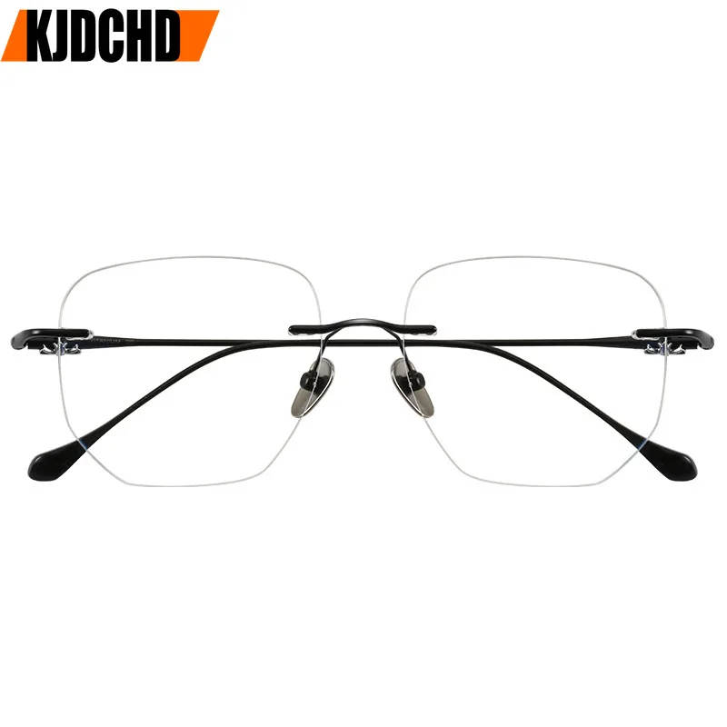 Rimless Glasses Ultra Light Pure Titanium Eyeglass Fashion Polygon Spectacle Optical Prescription Eyeglasses Frames Man Woman
Rimless Glasses Ultra Light Pure Titanium Eyeglass Fashion Polygon Spectacle Optical Prescription Eyeglasses Frames Man Woman