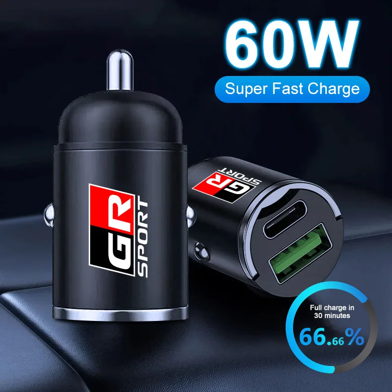 1 шт. автомобильное зарядное устройство USB Type-C адаптер для быстрой зарядки автомобильные аксессуары для Toyota sport GR Sport RAV4 C-HR Avensis Prado Prius TRD
1 шт. автомобильное зарядное устройство USB Type-C адаптер для быстрой зарядки автомобильные аксессуары для Toyota sport GR Sport RAV4 C-HR Avensis Prado Prius TRD