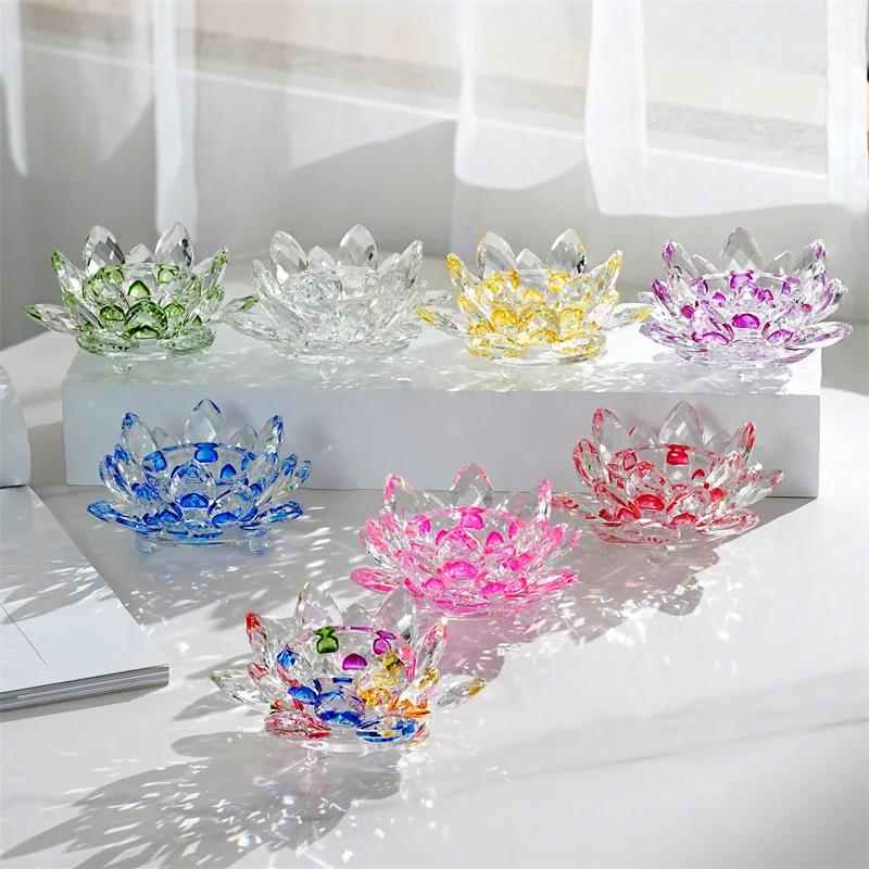 Crystal Lotus Candle Holder Aromatherapy Base Candlestick Transparent Crystal Flower Wedding Decoration Candelabros
Crystal Lotus Candle Holder Aromatherapy Base Candlestick Transparent Crystal Flower Wedding Decoration Candelabros