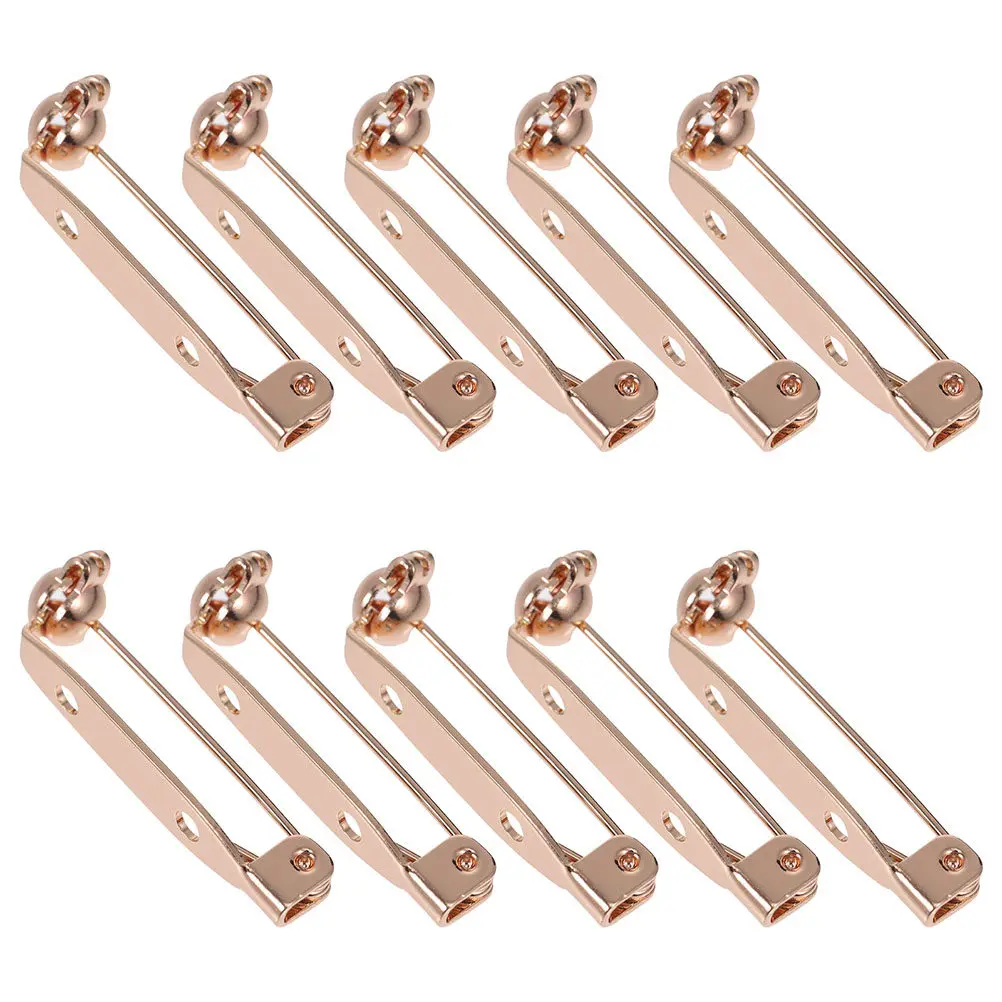 10Pcs Flat-Back Copper Bar Pins Easy-Sew Glue-on Safety Lock Brooch Backs DIY Craft Accessories Brooch Making Supplies
10Pcs Flat-Back Copper Bar Pins Easy-Sew Glue-on Safety Lock Brooch Backs DIY Craft Accessories Brooch Making Supplies