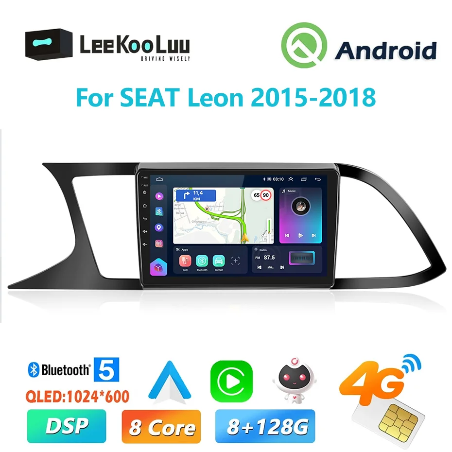 LeeKooLuu Wireless CarPlay Android Auto Radio For SEAT Leon (left-hand drive car) 2015-2018 Car Multimedia Player GPS 4G Wifi
LeeKooLuu Wireless CarPlay Android Auto Radio For SEAT Leon (left-hand drive car) 2015-2018 Car Multimedia Player GPS 4G Wifi