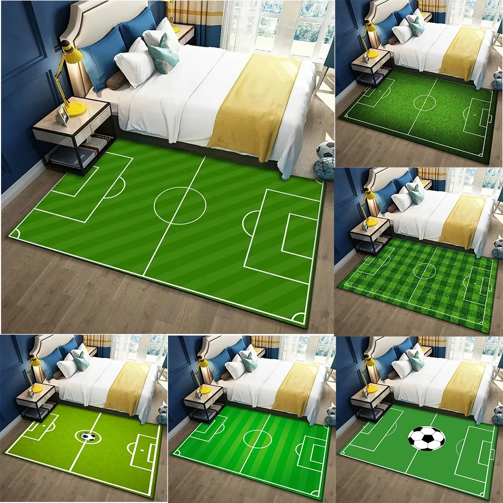 Football Theme Sports Area Rug With Soccer Field Ball Elements Designs Soft Decorative Carpet For Living Room Bedroom Kids Room
Football Theme Sports Area Rug With Soccer Field Ball Elements Designs Soft Decorative Carpet For Living Room Bedroom Kids Room