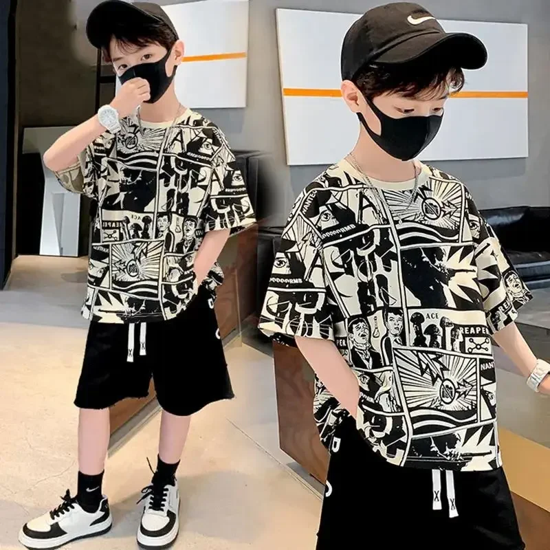2026 New Arrival Korean Style Boys Cotton T Shirts Summer Anime Graphic Print Short Sleeve Tees 3-13 Years Old Kids Casual Stree
2026 New Arrival Korean Style Boys Cotton T Shirts Summer Anime Graphic Print Short Sleeve Tees 3-13 Years Old Kids Casual Stree