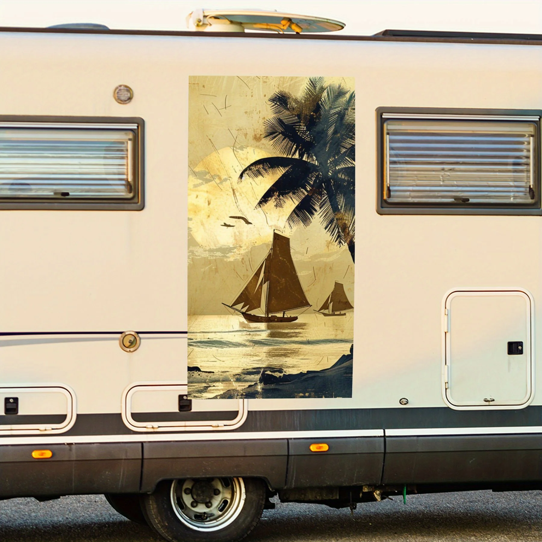 Vintage Golden Coast Vinyl Decal for motorhome car door, Waterproof Self-Adhesive Vinyl Stickers, Decoration Protection Automoti
Vintage Golden Coast Vinyl Decal for motorhome car door, Waterproof Self-Adhesive Vinyl Stickers, Decoration Protection Automoti