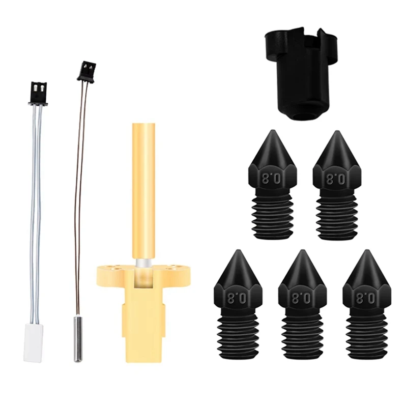 Hotend Kit for IR3 V2 Hardened Steel Nozzle Thermistor NTC100k Heating Tube Throat Heater Block 3D Printer Parts 0.8mm-A09I
Hotend Kit for IR3 V2 Hardened Steel Nozzle Thermistor NTC100k Heating Tube Throat Heater Block 3D Printer Parts 0.8mm-A09I