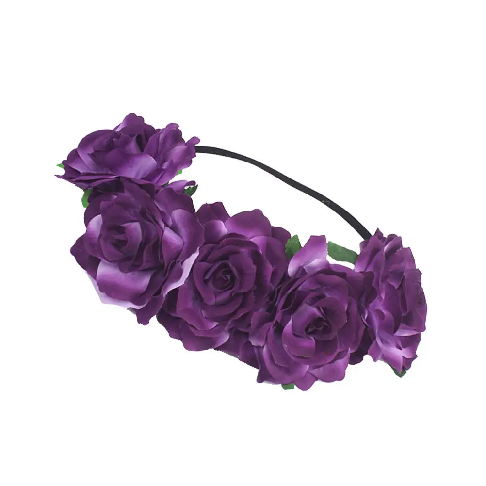 Rose Hairband Floral Headband Purple Elegant Sweet Design Realistic Unfading Blooming Wedding Headdress Flower Accessory
Rose Hairband Floral Headband Purple Elegant Sweet Design Realistic Unfading Blooming Wedding Headdress Flower Accessory