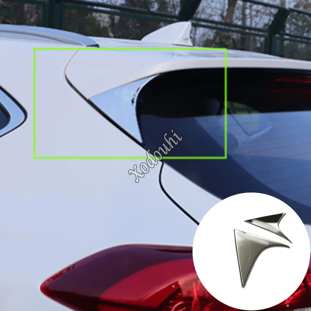 For Hyundai Tucson 2015 2016 2017 2018 Car ABS Chrome Rear Tail Spoiler Side Triangle Wing Window Bezel Trim Stick Panel 2PCs
For Hyundai Tucson 2015 2016 2017 2018 Car ABS Chrome Rear Tail Spoiler Side Triangle Wing Window Bezel Trim Stick Panel 2PCs