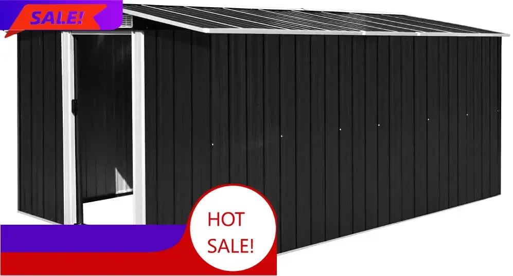 Бестселлер! Горячее предложение! Уличный складской домик, уличный склад с 2 раздвижными дверями и 2 вентиляционными окнами, для хранения инструментов
Бестселлер! Горячее предложение! Уличный складской домик, уличный склад с 2 раздвижными дверями и 2 вентиляционными окнами, для хранения инструментов