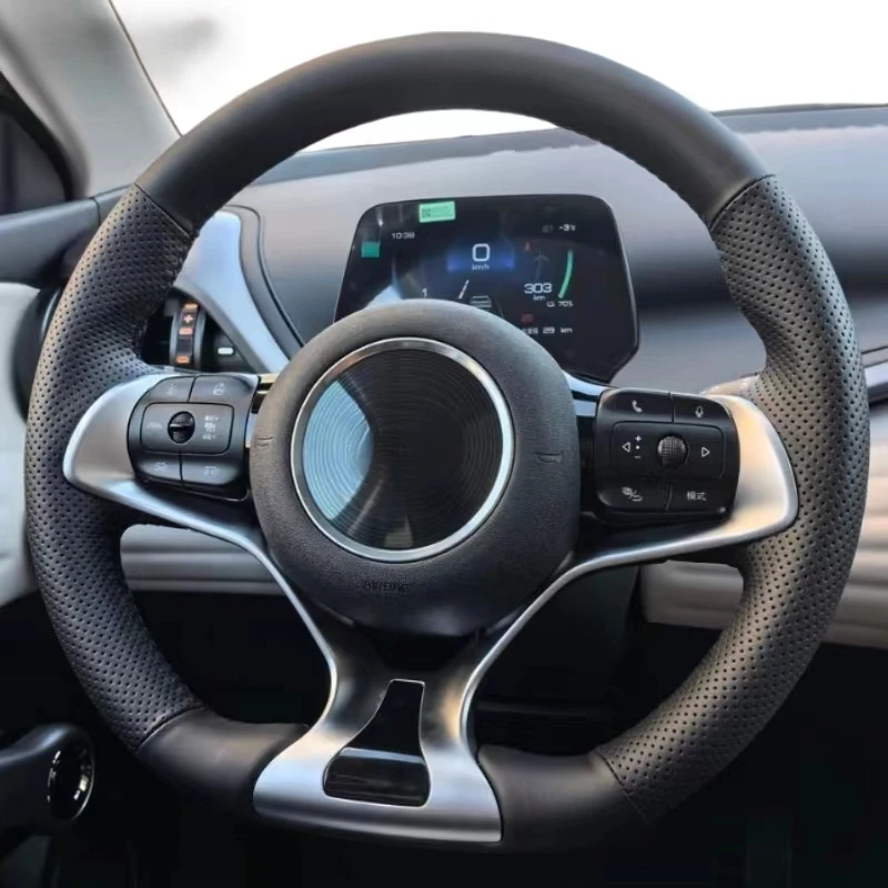 Custom Hand-Stitched Genuine Leather Steering Wheel Covers for BYD Seagull Dolphin Yuan Plus Seal - Premium Fit & Luxury Design
Custom Hand-Stitched Genuine Leather Steering Wheel Covers for BYD Seagull Dolphin Yuan Plus Seal - Premium Fit & Luxury Design