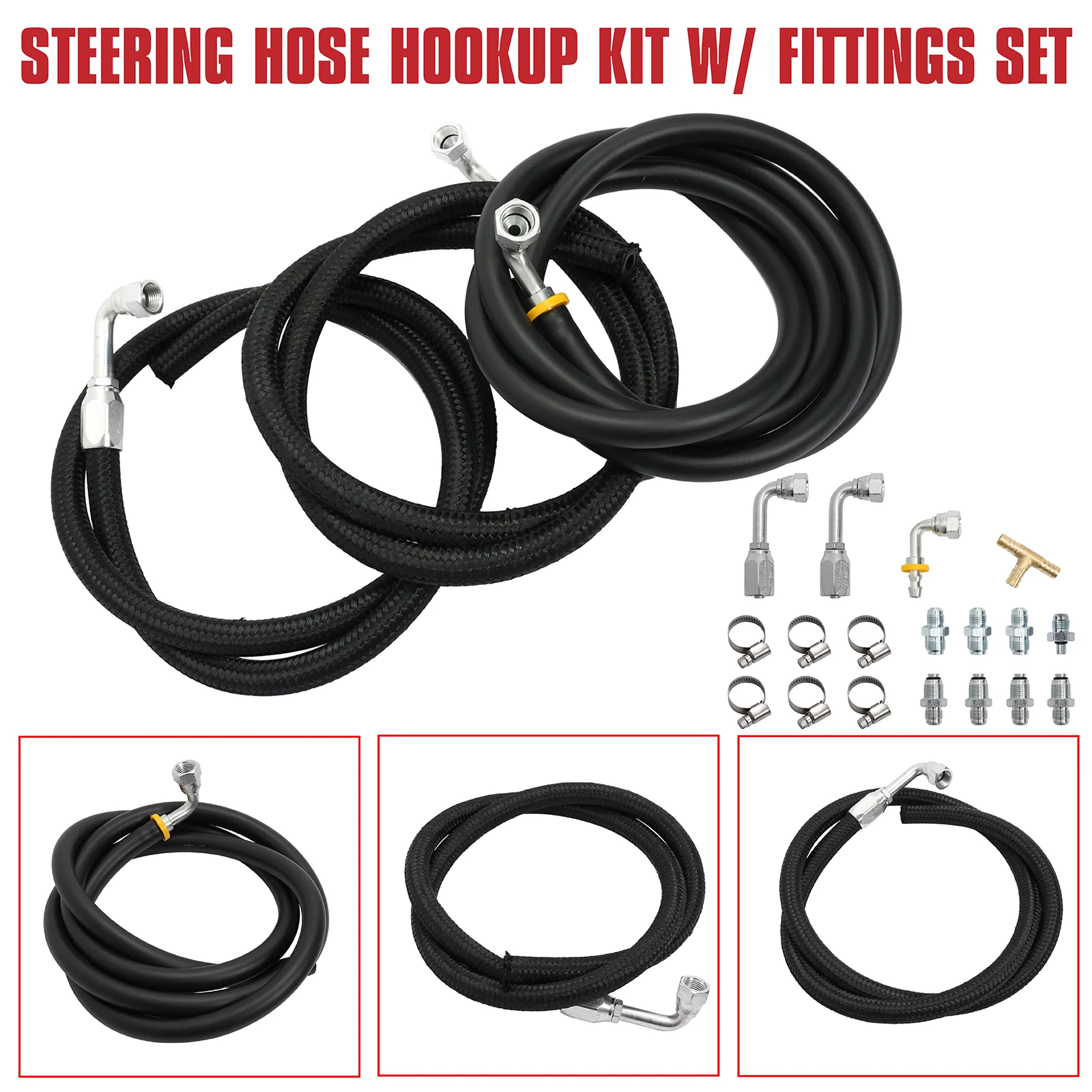 Steering Hose Kit For GM/Chevrolet/Chevy/GMC Hydroboost Power Brake Booster Kit
Steering Hose Kit For GM/Chevrolet/Chevy/GMC Hydroboost Power Brake Booster Kit