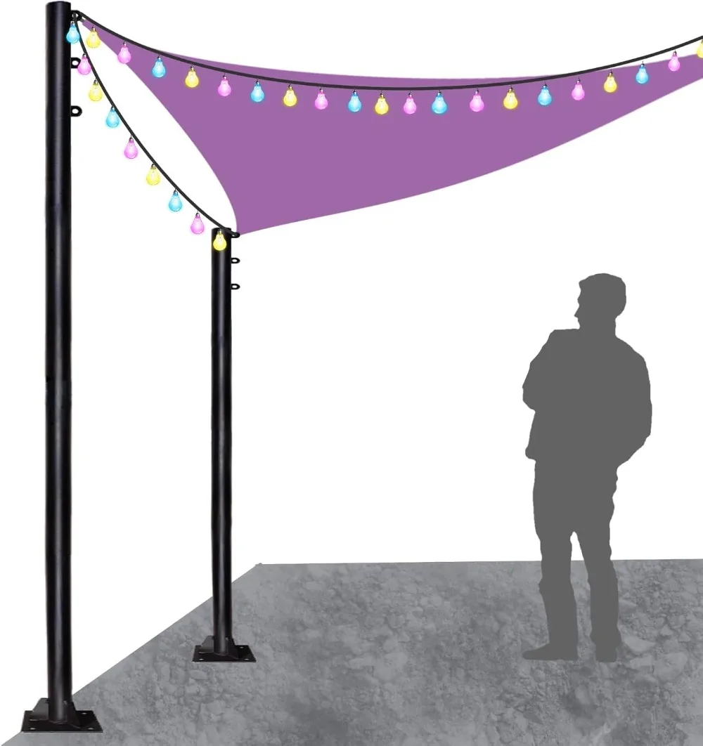 9 FT Outdoor Shade Sail Posts Support Awning Canopy Outdoor Heavy Duty Poles for Sun Shades Outdoor Deck Patio Backyard
9 FT Outdoor Shade Sail Posts Support Awning Canopy Outdoor Heavy Duty Poles for Sun Shades Outdoor Deck Patio Backyard
