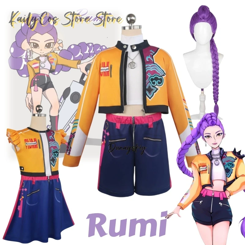 Детский карнавальный костюм Kpop для девочек, костюм охотника на демонов, вечерние костюм Руми Хантрицы, платье, одежда, идол, детский костюм на Хэллоуин, 2 стиля
Детский карнавальный костюм Kpop для девочек, костюм охотника на демонов, вечерние костюм Руми Хантрицы, платье, одежда, идол, детский костюм на Хэллоуин, 2 стиля