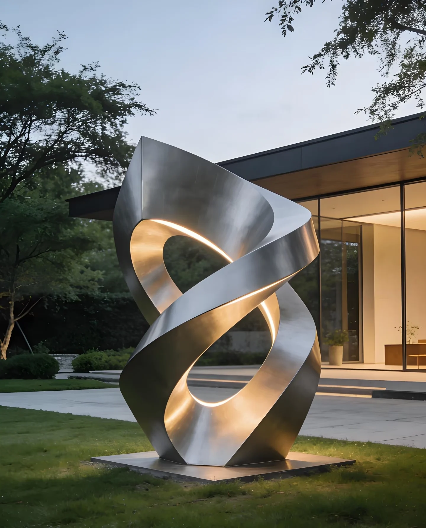 Modern Art Crafts Artificial Large Outdoor Statue Landscape Decoration Garden Park Ornaments Stainless Steel Sculpture
Modern Art Crafts Artificial Large Outdoor Statue Landscape Decoration Garden Park Ornaments Stainless Steel Sculpture