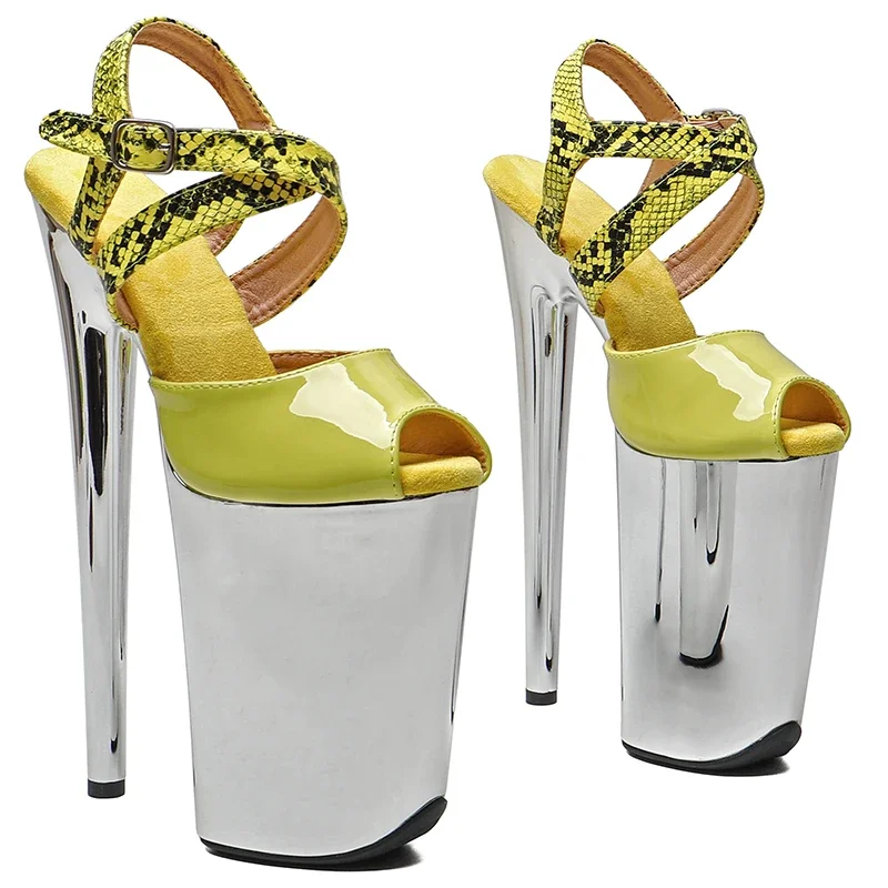 Leecabe 23CM/9inches Shiny PU with Snake upper fashion trend exotic electroplate Platform High Heels Sandals Pole Dance shoes
Leecabe 23CM/9inches Shiny PU with Snake upper fashion trend exotic electroplate Platform High Heels Sandals Pole Dance shoes