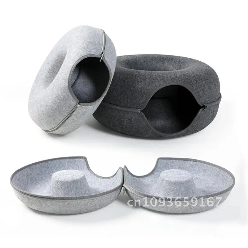 Donut Cat Bed Pet Cat Equipment Interactive Game Toy Cat Bed Kitten Tunnel House Dual-use Toy Cat Sports Training Toy Cat Indoor
Donut Cat Bed Pet Cat Equipment Interactive Game Toy Cat Bed Kitten Tunnel House Dual-use Toy Cat Sports Training Toy Cat Indoor