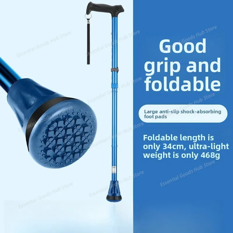 Folding Walking Stick Anti-slip Walking Stick Outdoor Hiking Pole Telescopic Large Foot Pad Three-fold Lightweight Walking Stick
Folding Walking Stick Anti-slip Walking Stick Outdoor Hiking Pole Telescopic Large Foot Pad Three-fold Lightweight Walking Stick