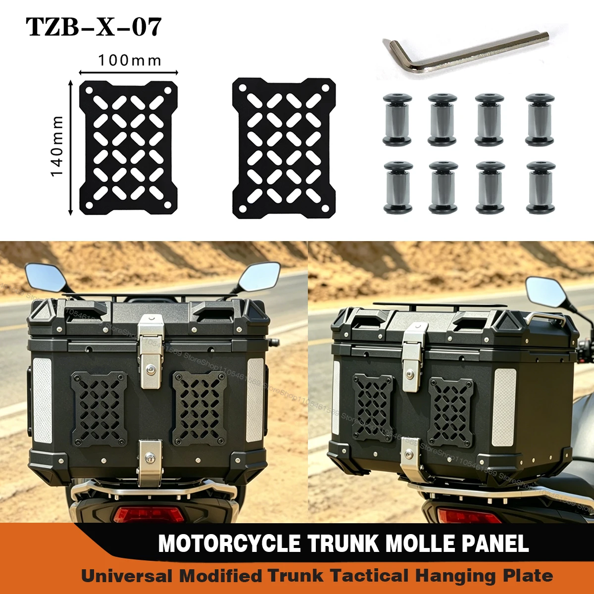For Modular Storage Waterproof Aluminum Alloy Tactical Universal Side Box Organizer Motorcycle Trunk Split Molle Panel 2pcs
For Modular Storage Waterproof Aluminum Alloy Tactical Universal Side Box Organizer Motorcycle Trunk Split Molle Panel 2pcs