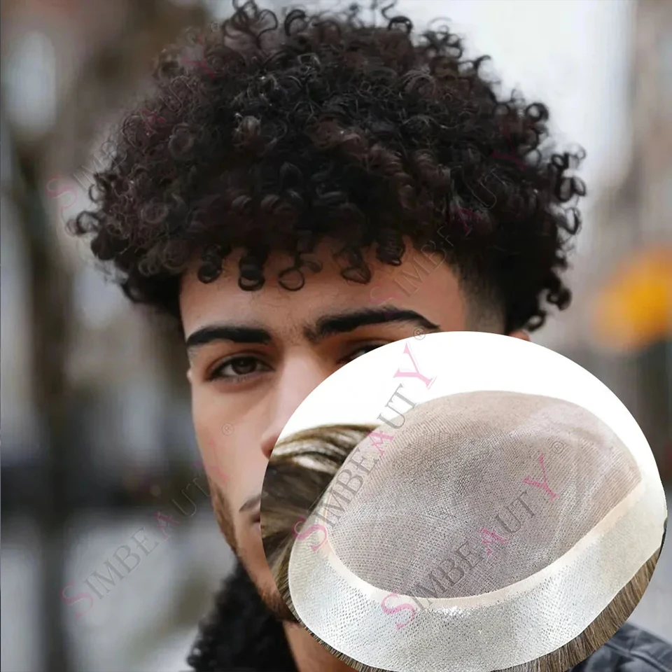 Men's Afro 8mm 10mm 12mm Kinky Curly Toupee Fine Mono PU 100% Human Hair Wigs Black Weave Male Hair Topper Capillary Prosthesis
Men's Afro 8mm 10mm 12mm Kinky Curly Toupee Fine Mono PU 100% Human Hair Wigs Black Weave Male Hair Topper Capillary Prosthesis