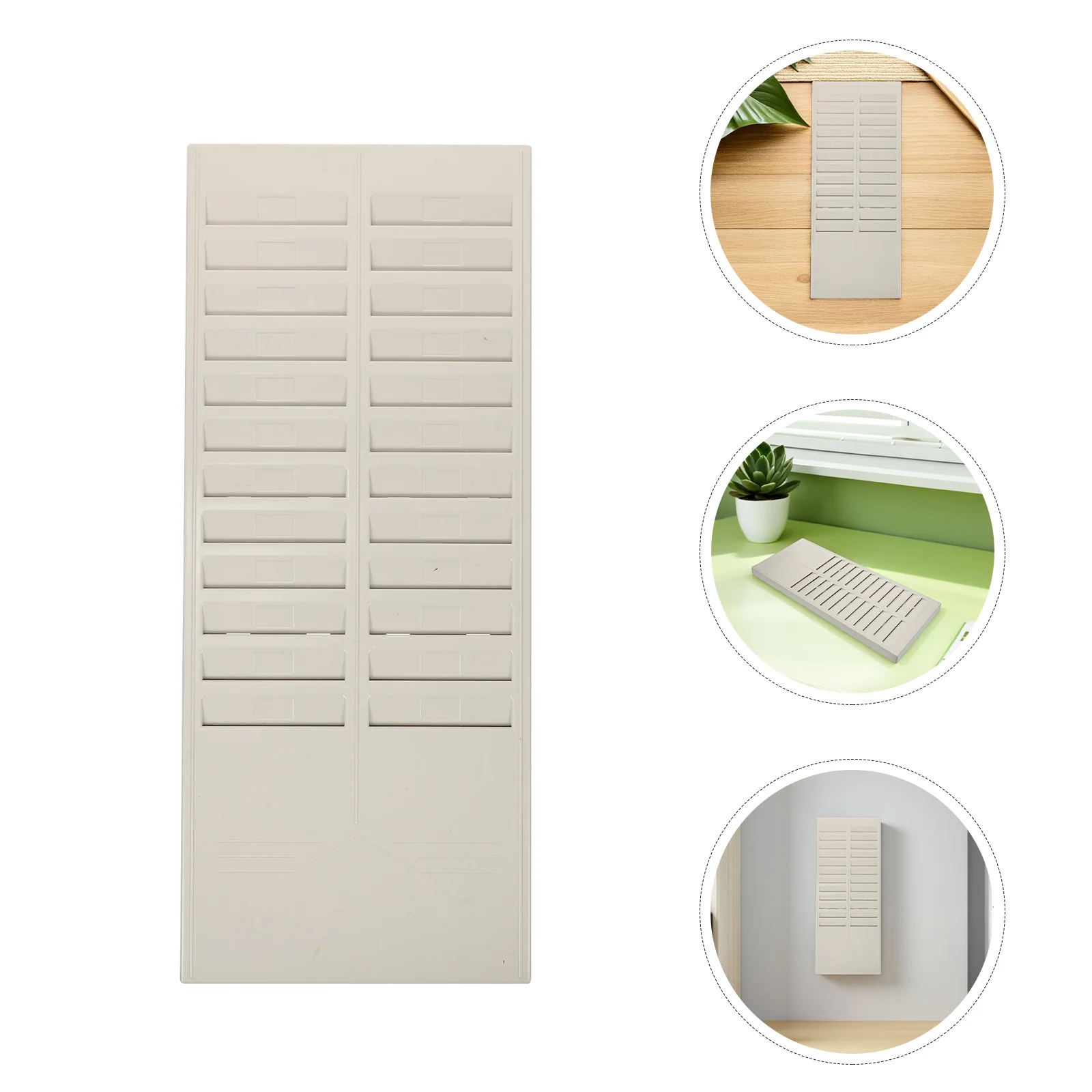 2Pcs Attendance Card Rack Holder Plastic 24 Slots Desktop Employee Badge Organizer Office Punch Clock Supplies 20.04x8.25 Inch
2Pcs Attendance Card Rack Holder Plastic 24 Slots Desktop Employee Badge Organizer Office Punch Clock Supplies 20.04x8.25 Inch