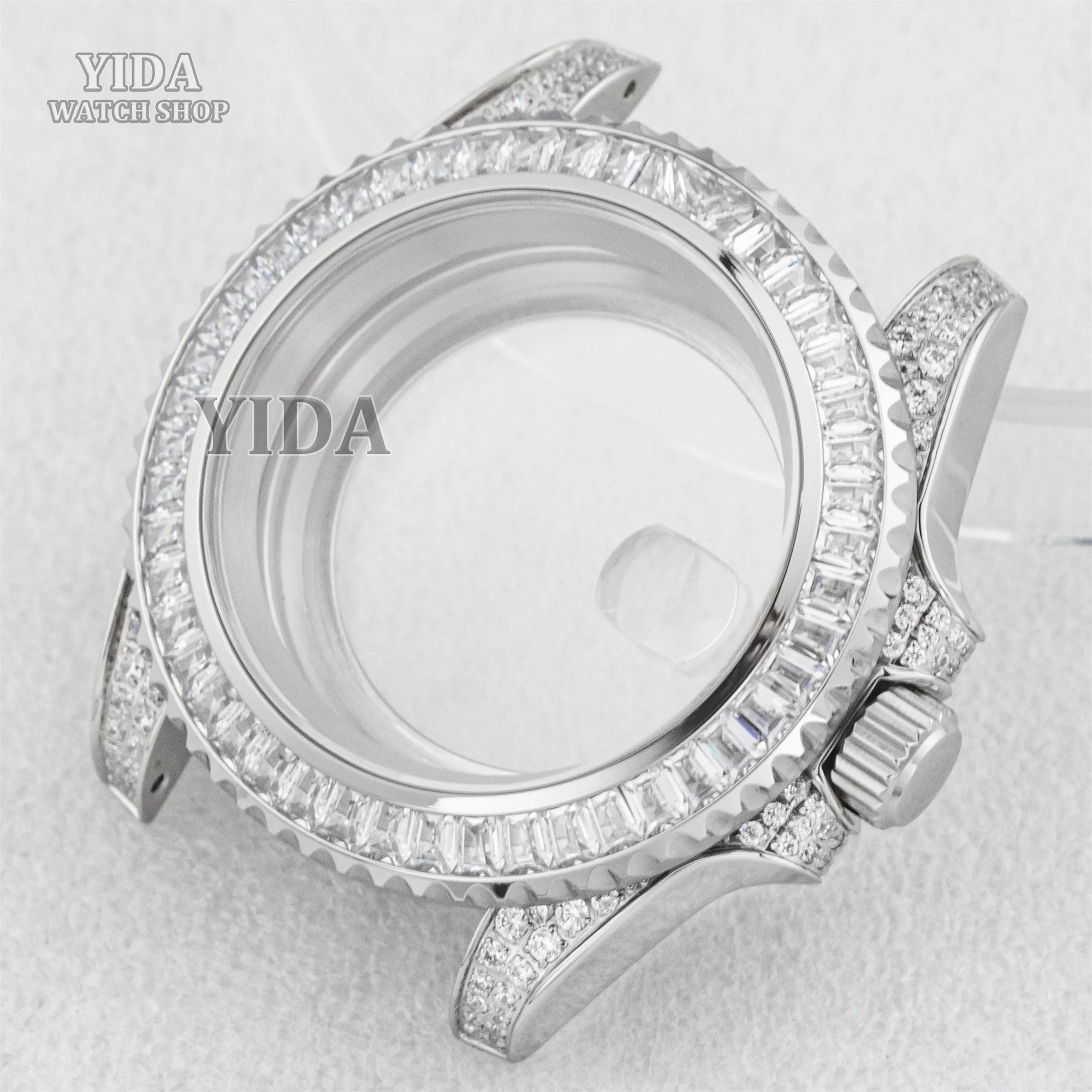 for SUB GMT Watch Case 316L Stainless Steel Diamonds Case Sapphire Crystal 10ATM Waterproof For NH35 NH36 Movement Replacements
for SUB GMT Watch Case 316L Stainless Steel Diamonds Case Sapphire Crystal 10ATM Waterproof For NH35 NH36 Movement Replacements