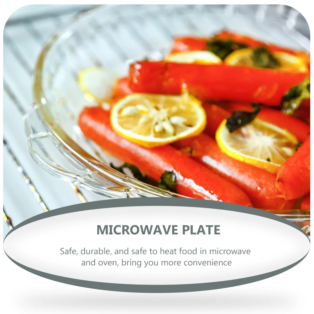 Glass Tempered Baking Plate Microwave Oven Steaming Dish Kitchen Serve Pan Household Glass Bakeware Serving Plate
Glass Tempered Baking Plate Microwave Oven Steaming Dish Kitchen Serve Pan Household Glass Bakeware Serving Plate