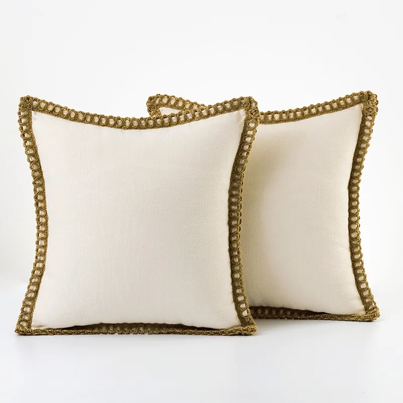 Pcs of 2 Farmhouse Decorative Solid Throw Decorative Pillow Cover Burlap Linen Trimmed Tailored Edges
Pcs of 2 Farmhouse Decorative Solid Throw Decorative Pillow Cover Burlap Linen Trimmed Tailored Edges