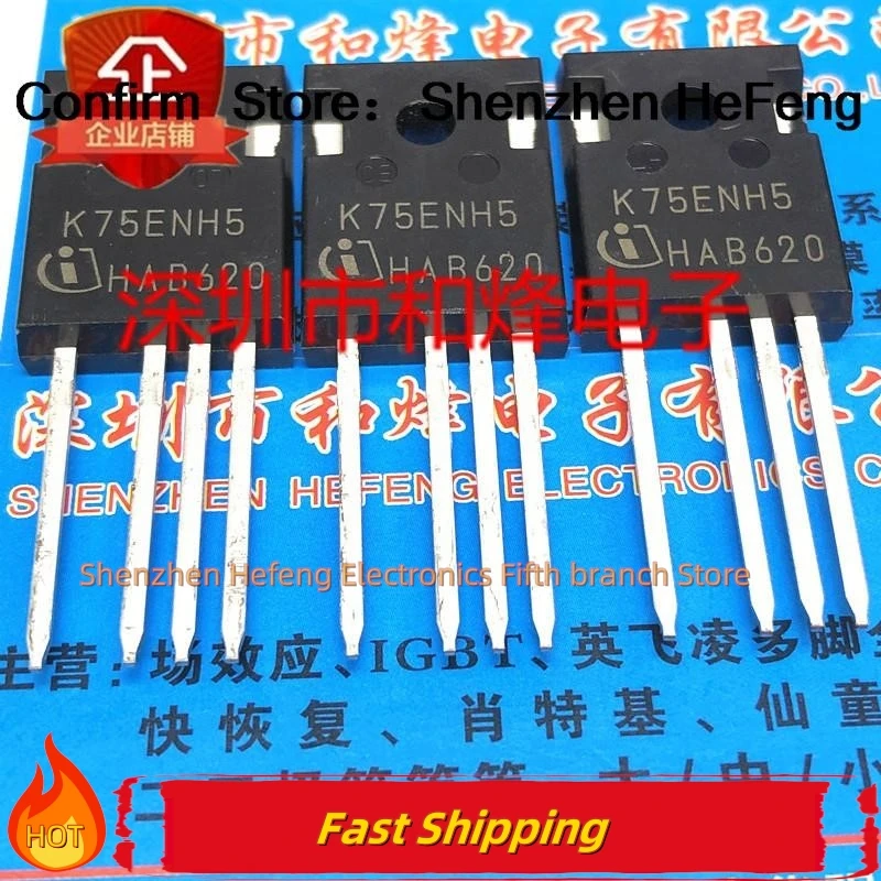 10 шт./лот K75ENH5 IKZ75N65NH5 TO-247-4 650 В 75 А качество транзисторов
10 шт./лот K75ENH5 IKZ75N65NH5 TO-247-4 650 В 75 А качество транзисторов
