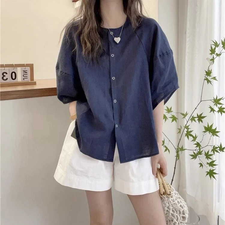 Fashionable Casual Dopaamine Short Sleeve Shirt Women's Summer Color plus Size Loose Slim round Neck Loose Top
Fashionable Casual Dopaamine Short Sleeve Shirt Women's Summer Color plus Size Loose Slim round Neck Loose Top