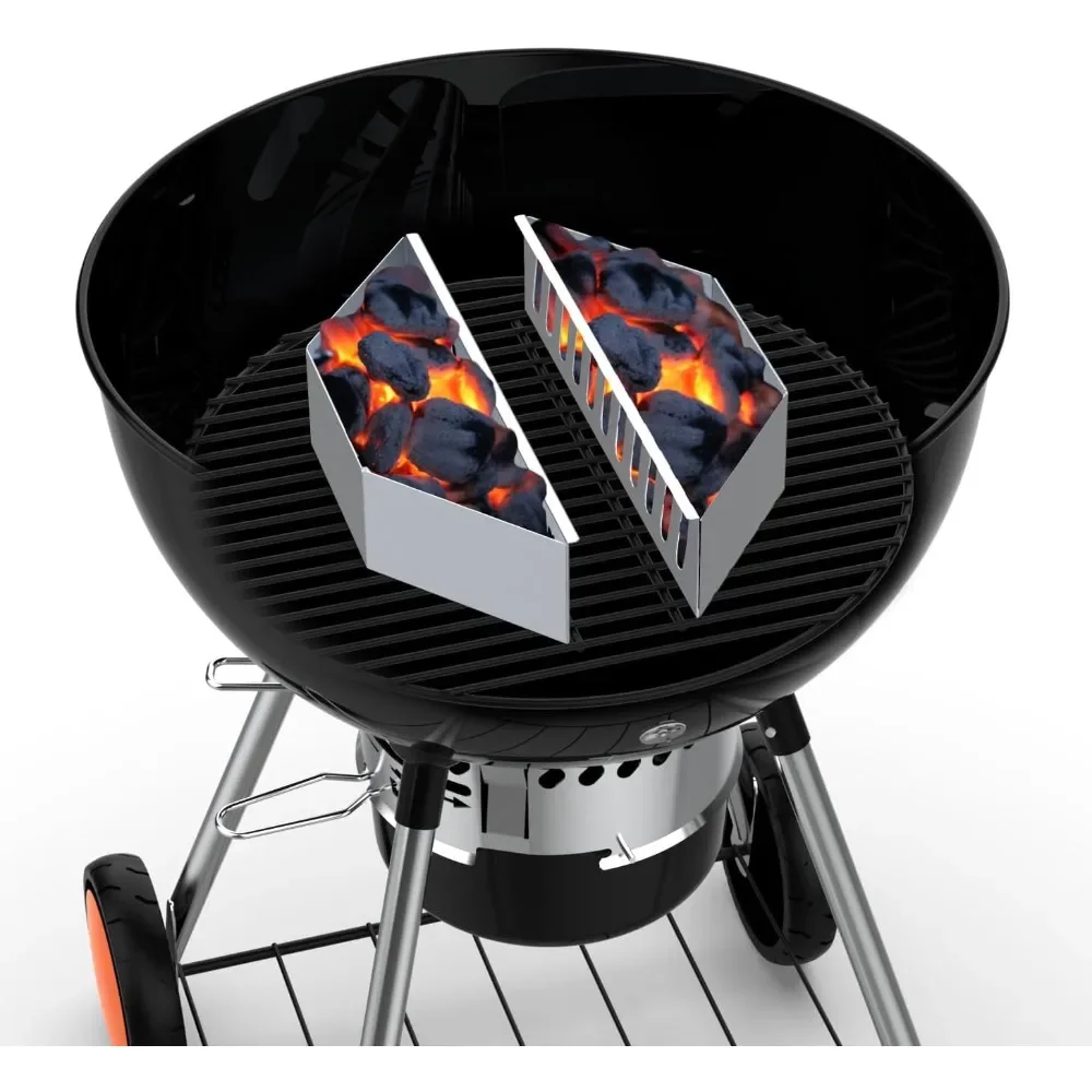 2PCS Stainless Steel Charcoal Basket, BBQ Grilling Accessories for Grills and Kettles, Charcoal Grill Accessories
2PCS Stainless Steel Charcoal Basket, BBQ Grilling Accessories for Grills and Kettles, Charcoal Grill Accessories