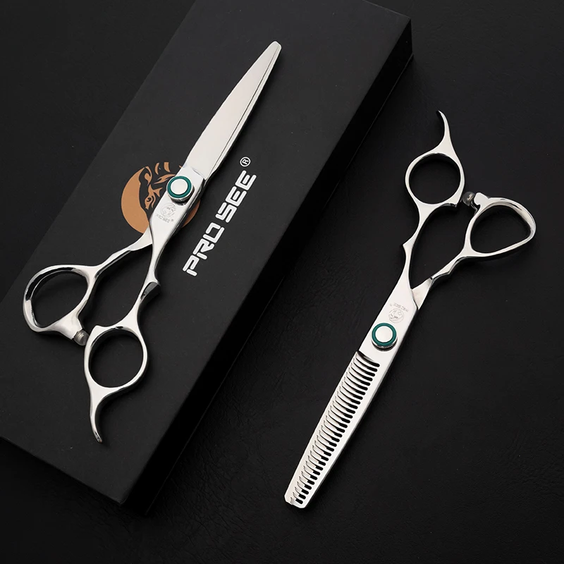 6.0 Inch Hair Thinning Scissors Set Salon Shop Hair Style Tools VG10 Steel Professional Barber Scissors
6.0 Inch Hair Thinning Scissors Set Salon Shop Hair Style Tools VG10 Steel Professional Barber Scissors