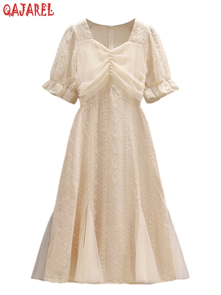 2024 Summer Fashion Elegant Embroidery Solid Color Dress Women's Nail Bead Casual Loose Dress Hepurm Retro Bodycon Evening Dress
2024 Summer Fashion Elegant Embroidery Solid Color Dress Women's Nail Bead Casual Loose Dress Hepurm Retro Bodycon Evening Dress
