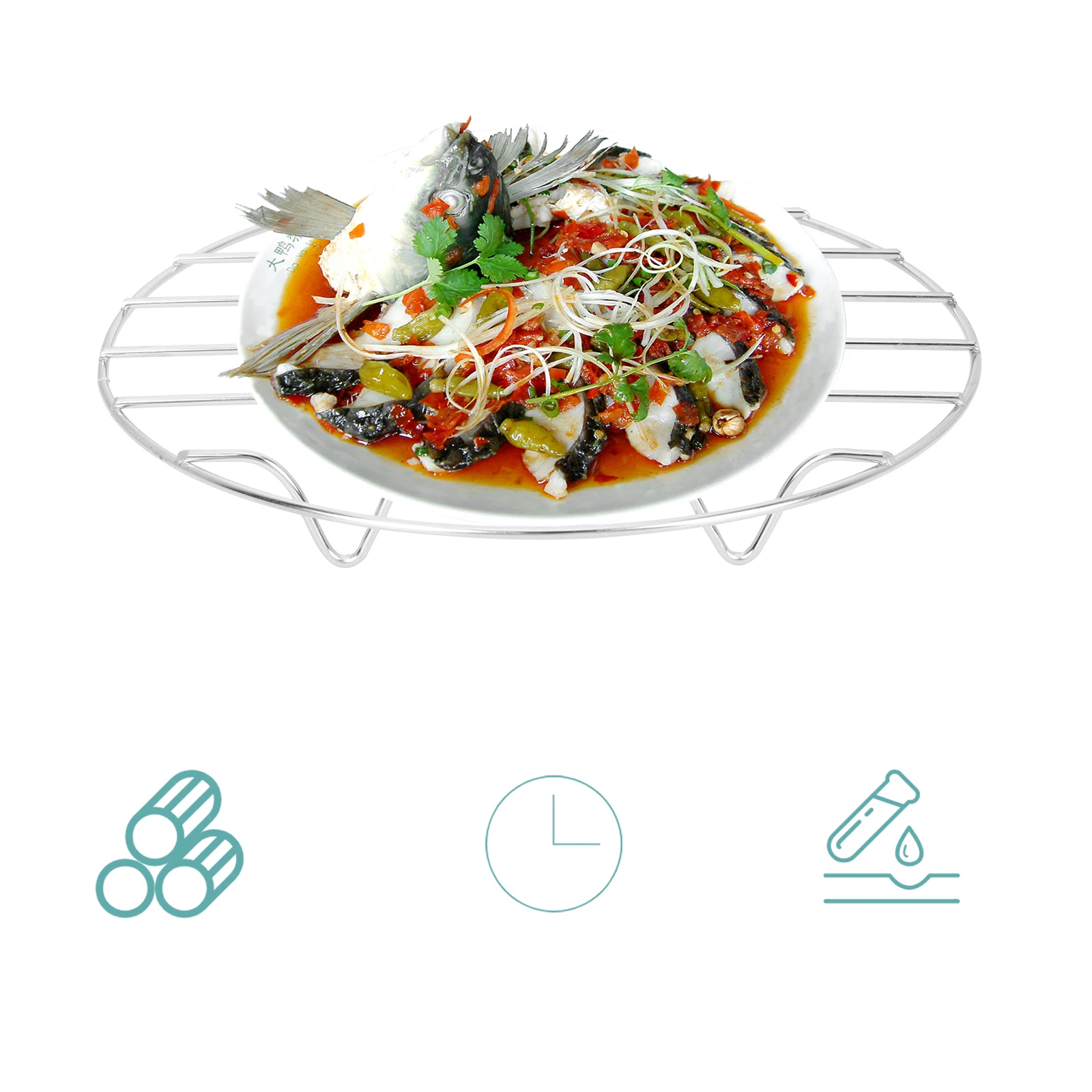 2pcs Stainless Steel Steaming Rack Multi-Function Pot Steam Stand Kitchen Food Steaming Rack Household Steamer Mesh Cookware
2pcs Stainless Steel Steaming Rack Multi-Function Pot Steam Stand Kitchen Food Steaming Rack Household Steamer Mesh Cookware