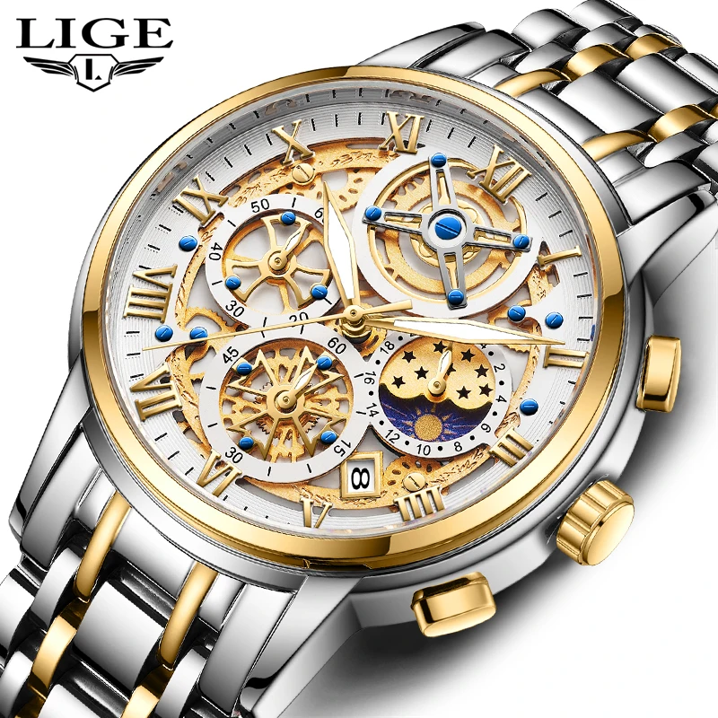 LIGE стальные часы мужские часы лучший бренд класса люкс полый дизайн кварцевые наручные часы для мужчин водостойкие часы с хронографом Reloj Hombre
LIGE стальные часы мужские часы лучший бренд класса люкс полый дизайн кварцевые наручные часы для мужчин водостойкие часы с хронографом Reloj Hombre