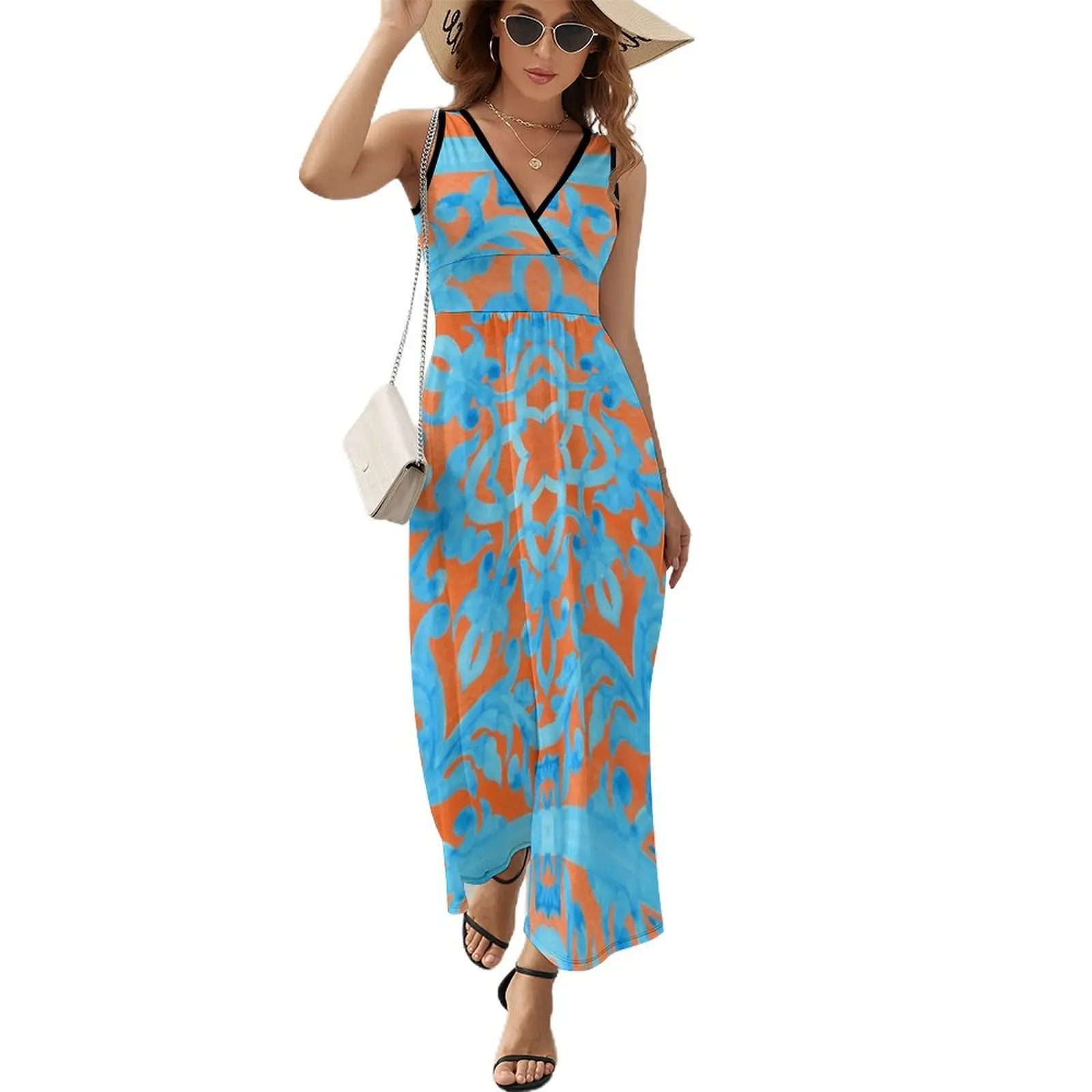 Portuguese azulejo tiles. Sleeveless Dress Long dresses summer dress woman 2023 Woman's evening dress Women's summer dresses
Portuguese azulejo tiles. Sleeveless Dress Long dresses summer dress woman 2023 Woman's evening dress Women's summer dresses