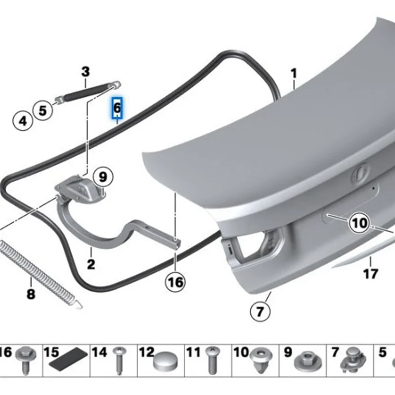 Tailgate Cover Seal Seal Strip Trunk Seal Strip For BMW 3 Series F30 F31 F35 M3 51767292307 Auto Parts
Tailgate Cover Seal Seal Strip Trunk Seal Strip For BMW 3 Series F30 F31 F35 M3 51767292307 Auto Parts