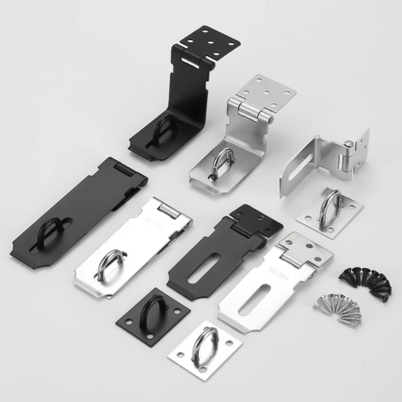 2PCS Stainless Steel Lock Buckle Door Bolt Buckle Old-fashioned Door Padlock Door Nose Cabinet Wooden Door Lock Plate Hardware
2PCS Stainless Steel Lock Buckle Door Bolt Buckle Old-fashioned Door Padlock Door Nose Cabinet Wooden Door Lock Plate Hardware