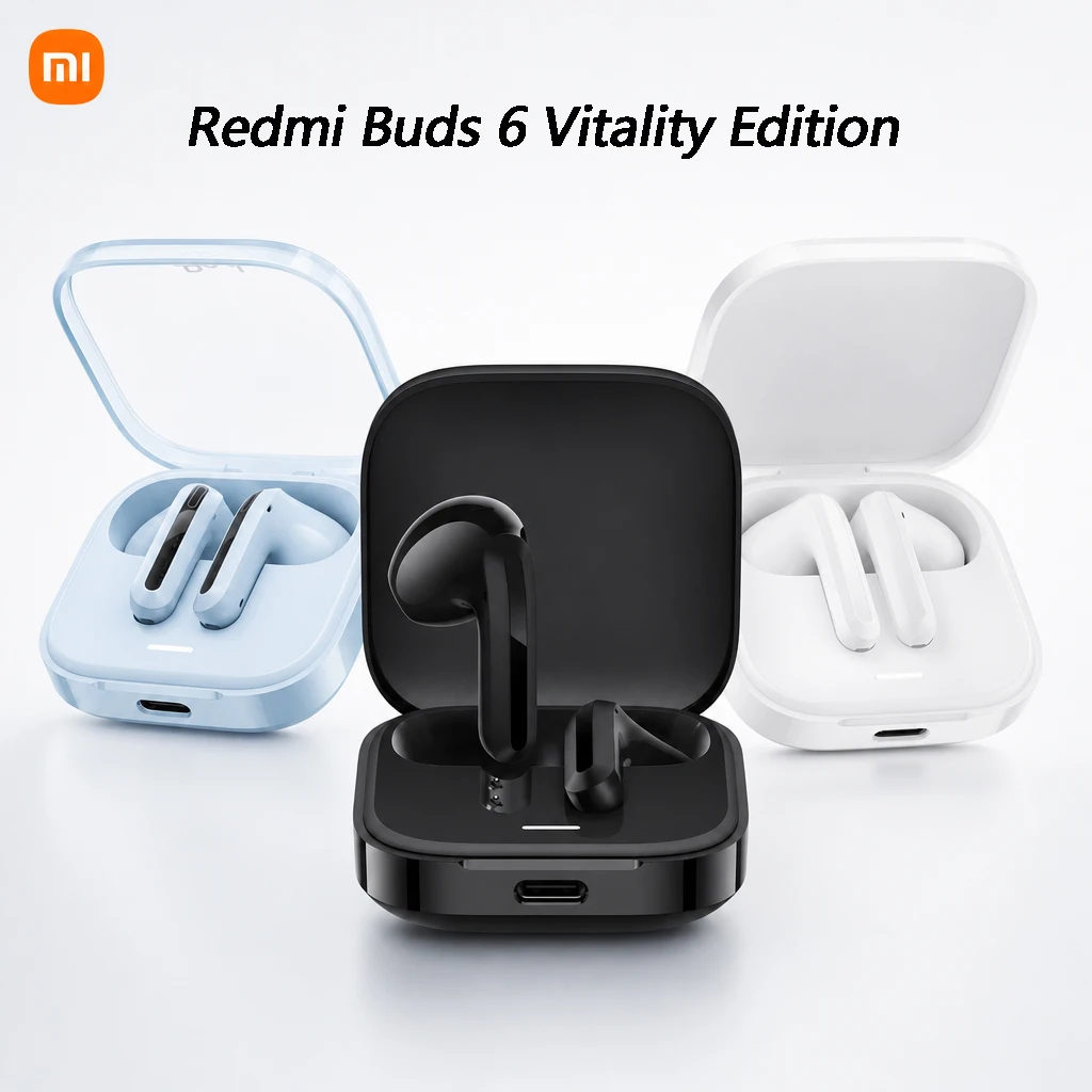 New Xiaomi Redmi Buds 6 Vitality Edition Bluetooth 5.4 Noise Reduction Earphone 30H Battery Life 5 Tuning Modes Wireless Headset
New Xiaomi Redmi Buds 6 Vitality Edition Bluetooth 5.4 Noise Reduction Earphone 30H Battery Life 5 Tuning Modes Wireless Headset