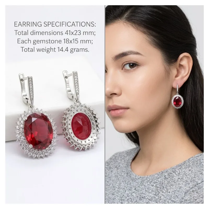41x23mm Hot Sell Pink Tourmaline Aquamarine Blue Sapphire CZ Women Dating Silver Plated Dangle Earrings
41x23mm Hot Sell Pink Tourmaline Aquamarine Blue Sapphire CZ Women Dating Silver Plated Dangle Earrings