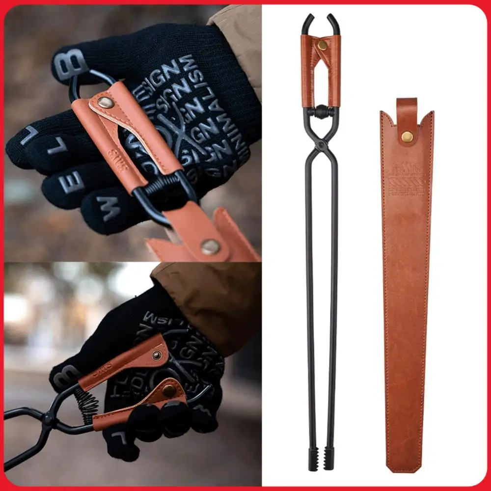 Thickened Fire Tongs with Leather Cover Bonfire Firewood Clip Anti-Scald Long Handle Fire Poker Outdoor Camping BBQ Tools
Thickened Fire Tongs with Leather Cover Bonfire Firewood Clip Anti-Scald Long Handle Fire Poker Outdoor Camping BBQ Tools