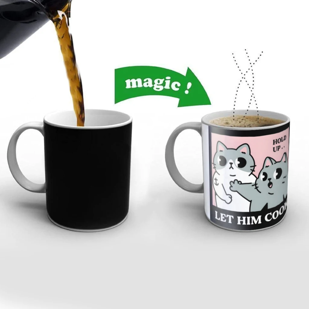 Let Him Cook Creativity Change Color Chang mug Ceramic mug Hot Coffee Cup Breakfast Cup Mug Friend Gift
Let Him Cook Creativity Change Color Chang mug Ceramic mug Hot Coffee Cup Breakfast Cup Mug Friend Gift