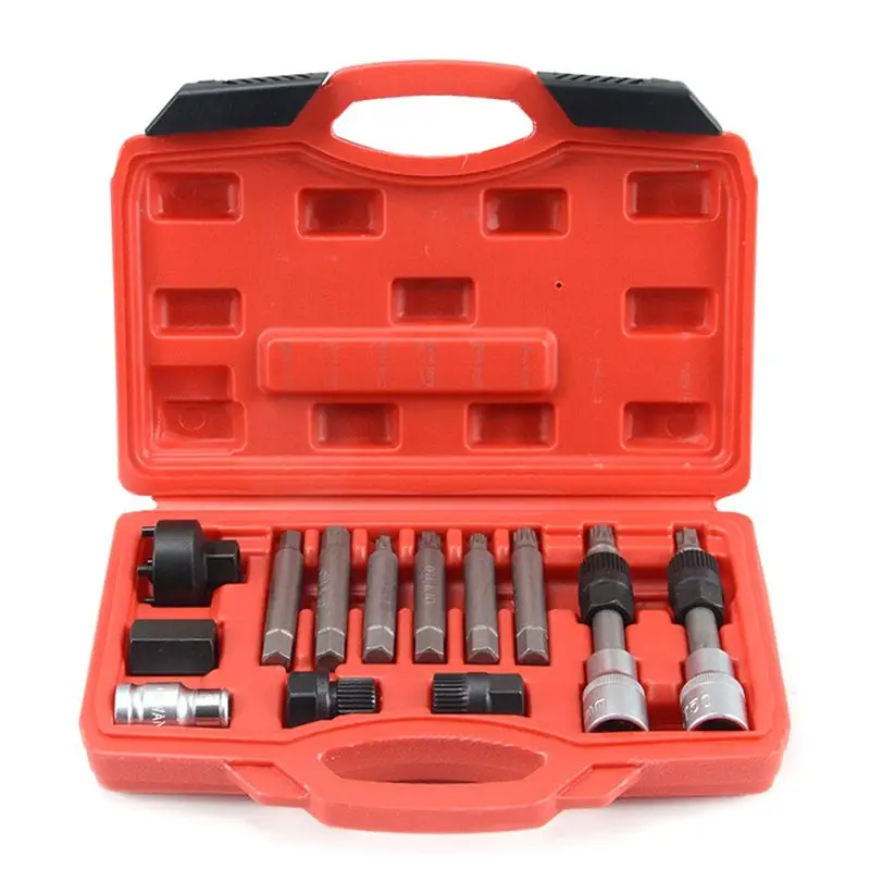 AEE2-13-Piece Set Auto Generator Pulley Removal Tool Belt Disc Disassemble Auto Repair Tool Assembly Box
AEE2-13-Piece Set Auto Generator Pulley Removal Tool Belt Disc Disassemble Auto Repair Tool Assembly Box