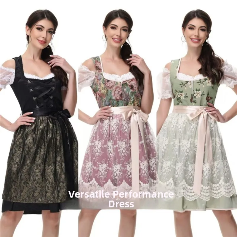 Halloween Traditional Bavarian Costume Munich Beer Maid Dress plus Size Women's Dress Ethnic Stage Costume Ladies Fashion
Halloween Traditional Bavarian Costume Munich Beer Maid Dress plus Size Women's Dress Ethnic Stage Costume Ladies Fashion