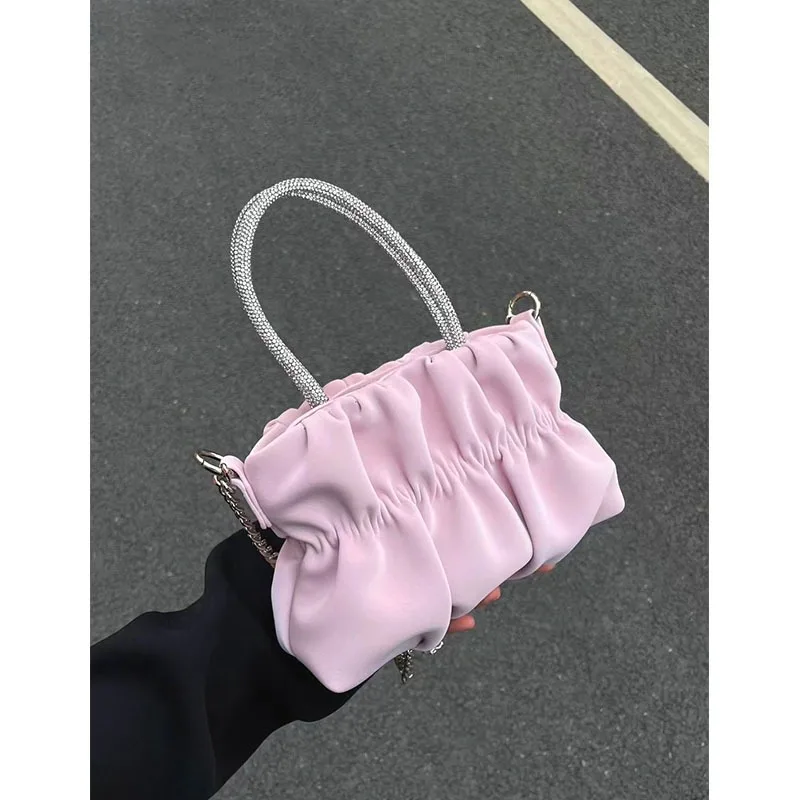 Rhinestone Handbag Shoulder Bag Women 2024 New Ladies Celebrity Pleated Cloud Bag Chain Crossbody Women's Bag
Rhinestone Handbag Shoulder Bag Women 2024 New Ladies Celebrity Pleated Cloud Bag Chain Crossbody Women's Bag