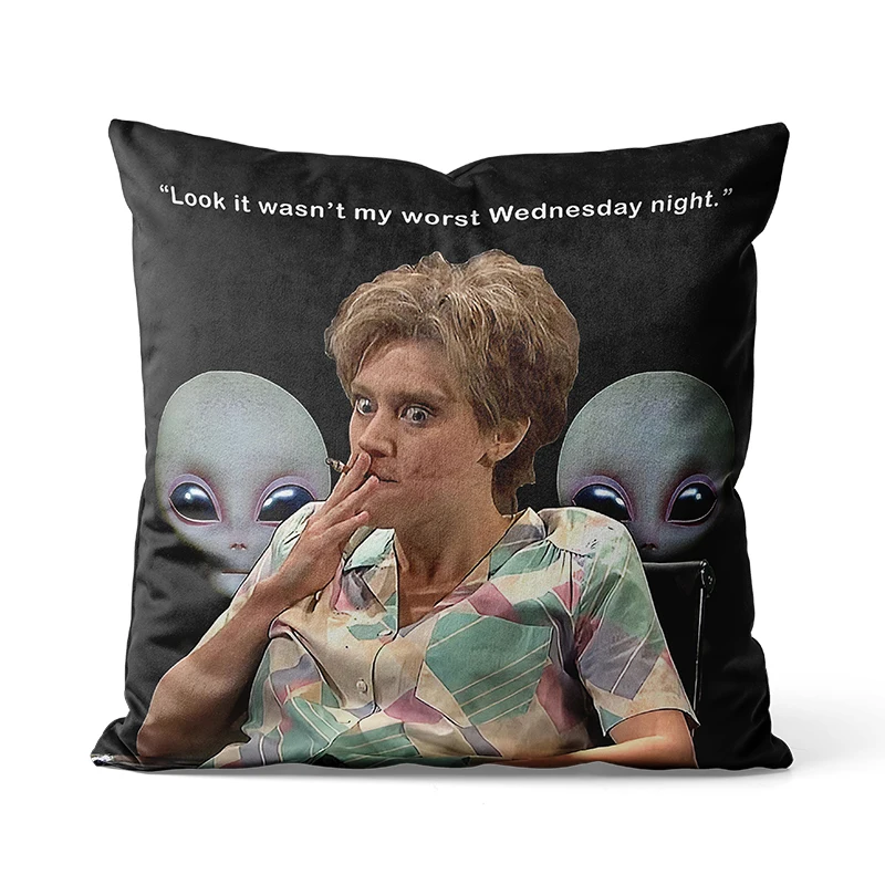 Gaslight Gatekeep Girlboss Kate Mckinnon Aliens Throw Pillow Covers Cushion Cases Pillowcases for Bedroom 45cm x 45cm
Gaslight Gatekeep Girlboss Kate Mckinnon Aliens Throw Pillow Covers Cushion Cases Pillowcases for Bedroom 45cm x 45cm