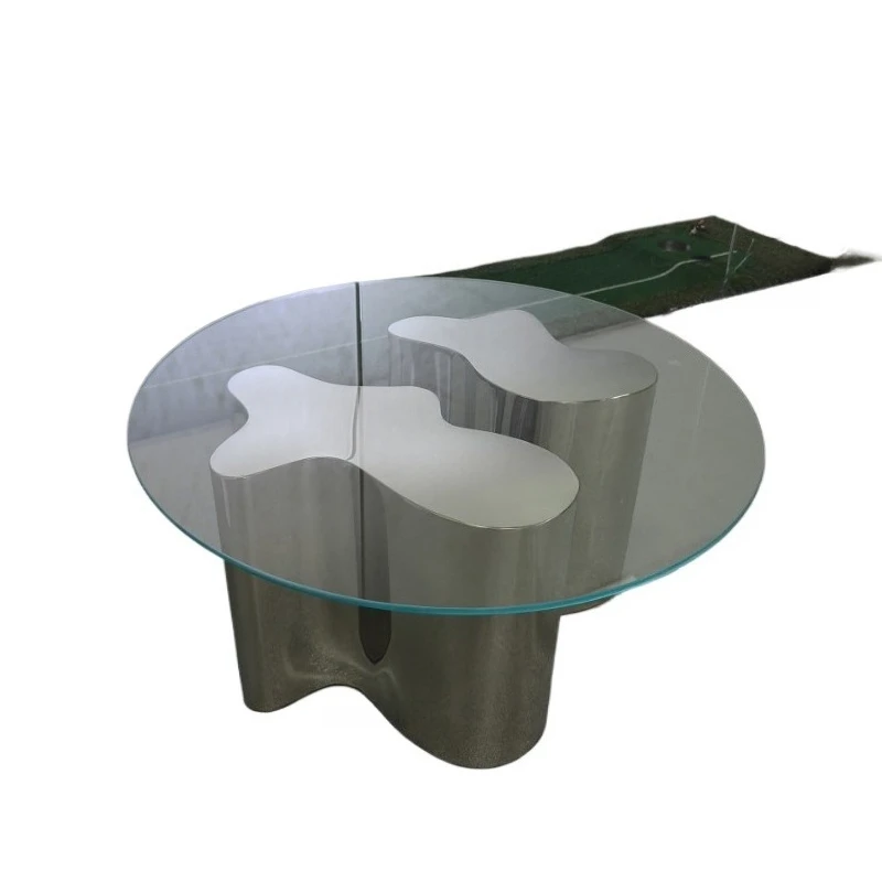 Modern simple light luxury stainless steel living room coffee table soft decoration design living room household small apartment
Modern simple light luxury stainless steel living room coffee table soft decoration design living room household small apartment