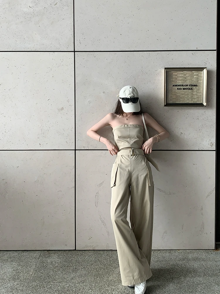 Titi Little Sister Summer Khaki Color Slimming High Waist One-Piece Dress Women's Fashionable Casual Wide Leg Tube Top
Titi Little Sister Summer Khaki Color Slimming High Waist One-Piece Dress Women's Fashionable Casual Wide Leg Tube Top