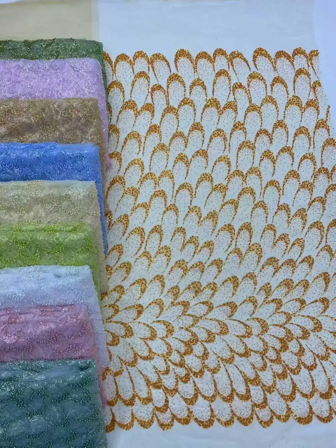 5Yards African Sequins Beaded Groom Lace Fabric High Quality French Tulle Lace Fabric 2025 Embroidery Nigerian Lace Fabrics
5Yards African Sequins Beaded Groom Lace Fabric High Quality French Tulle Lace Fabric 2025 Embroidery Nigerian Lace Fabrics