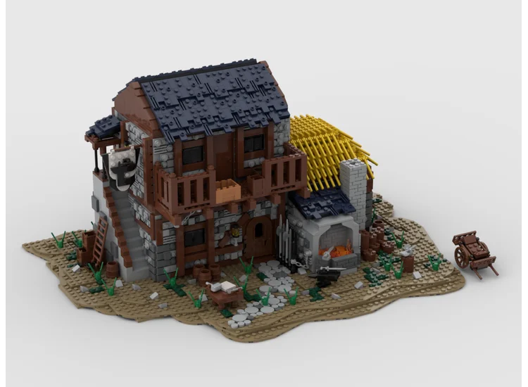 MOC Children's Assembly Block Model Toy Street View House Blacksmith's Home Girl Boy Christmas Birthday Gift
MOC Children's Assembly Block Model Toy Street View House Blacksmith's Home Girl Boy Christmas Birthday Gift