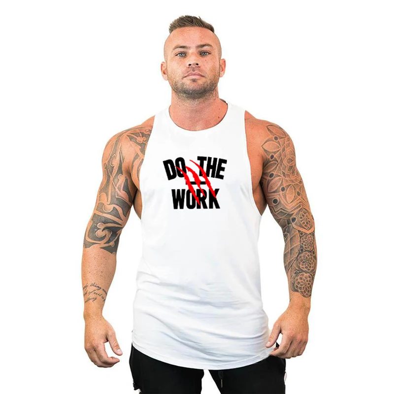 DO THE WORK Running Vests Men Gym Clothing Cotton O-neck Fitness Tank Tops Summer Bodybuilding Singlets Sports Sleeveless Shirt
DO THE WORK Running Vests Men Gym Clothing Cotton O-neck Fitness Tank Tops Summer Bodybuilding Singlets Sports Sleeveless Shirt