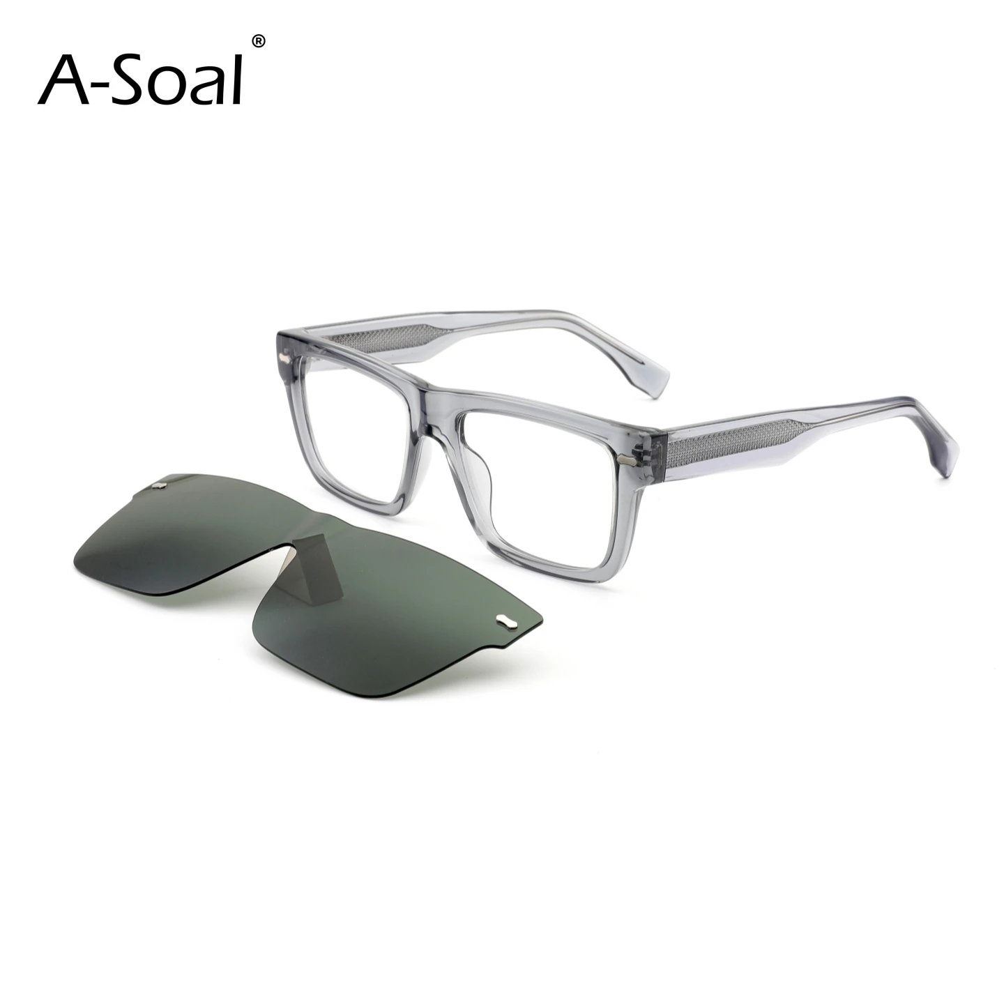 A-Soal 4701 Unisex Acetate Frame Sunglasses Magnetic Set Polarized Design Outdoor Sports UV Blocking Sun Glasses
A-Soal 4701 Unisex Acetate Frame Sunglasses Magnetic Set Polarized Design Outdoor Sports UV Blocking Sun Glasses
